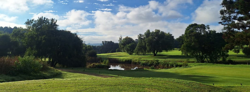 Observatory Golf Club fairway with pond